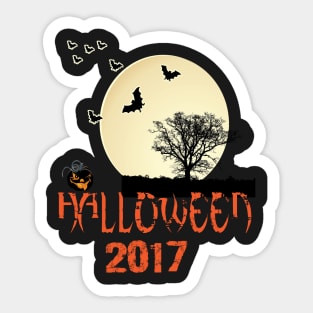 Halloween 2017 by Basement Mastermind Sticker